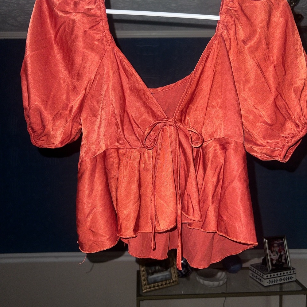 Elegant Rust Women's Top